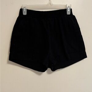 Streetwear Society Black High Waist Shorts